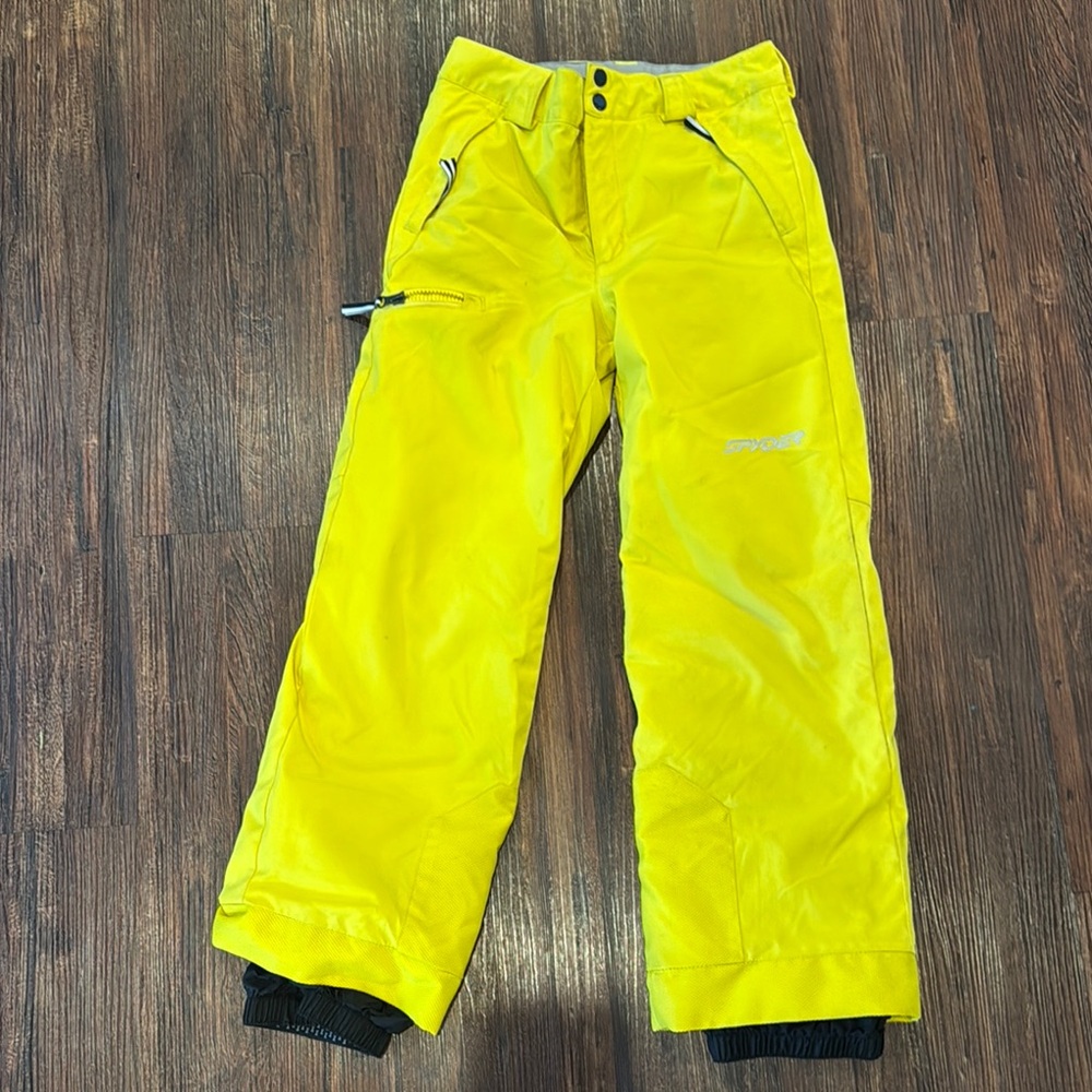 Spyder Neon Yellow Ski Pants/Bottoms